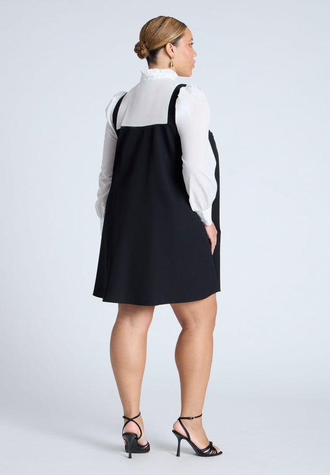 Ruffle Twofer Mini Dress image number null