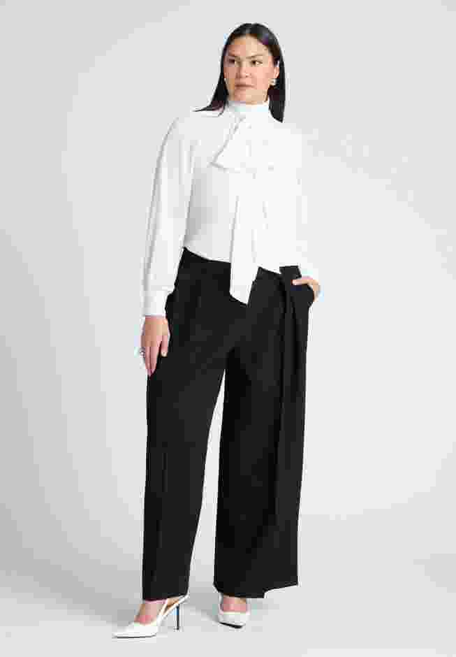 Dramatic Neck-Tie Blouse image number 3