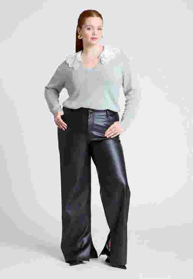 Lace Collar Sweater image number 2