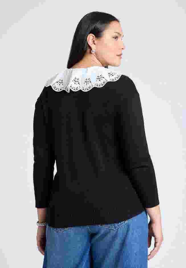Lace Collar Sweater image number 1