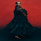 Ruffle Tulle Maxi Dress image number null