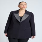 Embellished Lapel Oversized Blazer image number null