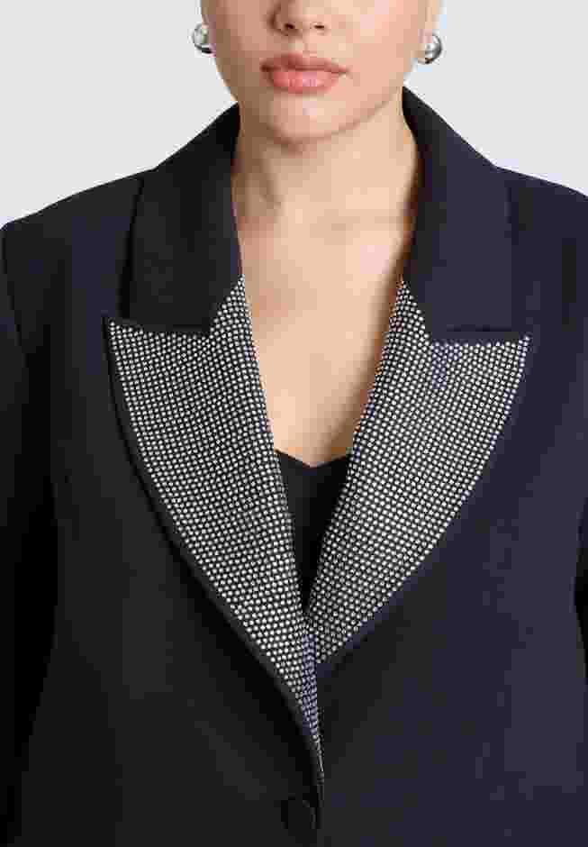 Embellished Lapel Oversized Blazer image number 4