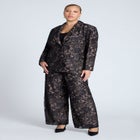 Contrast Lining Lace Blazer image number null