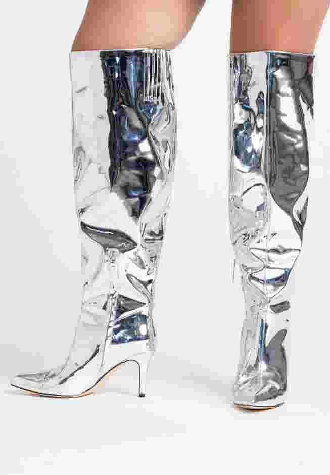 Valeria Silver Boot  image number 0