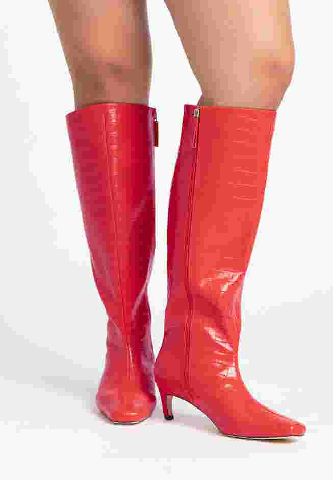 Straight Shaft Boot with Kitten Heel image number 0
