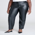 Studded Faux Leather Pant image number null