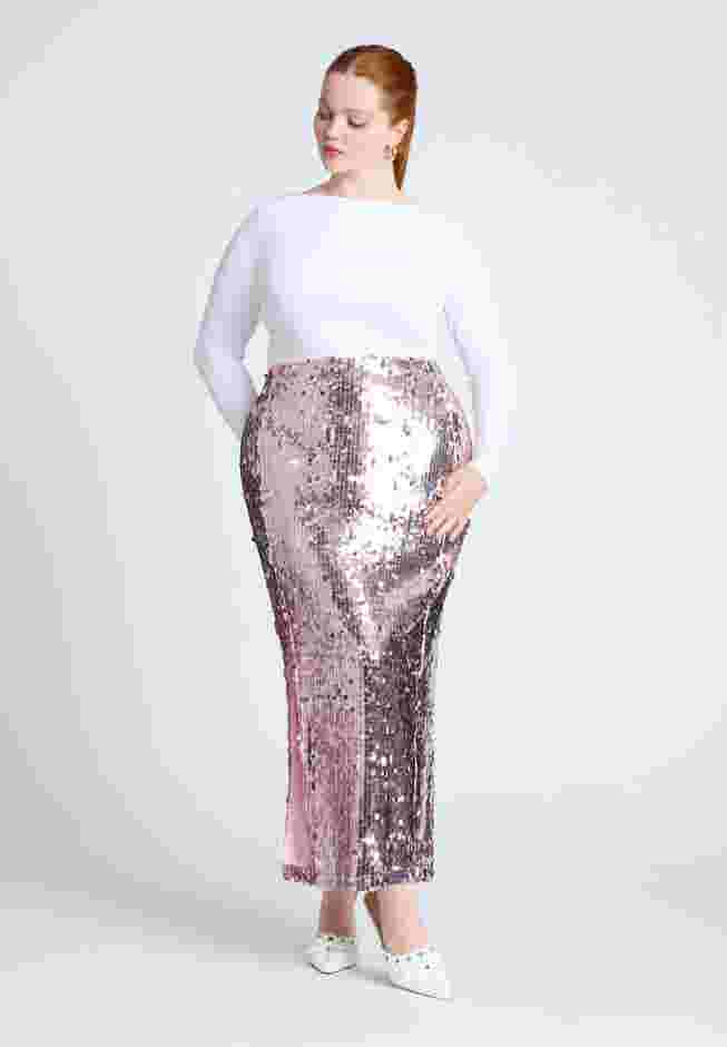 Sequin Column Midi Skirt image number 0