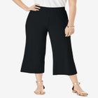Everyday Stretch Knit Wide Leg Crop Pant image number null