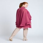 Cape Ruffle Mini Dress image number null