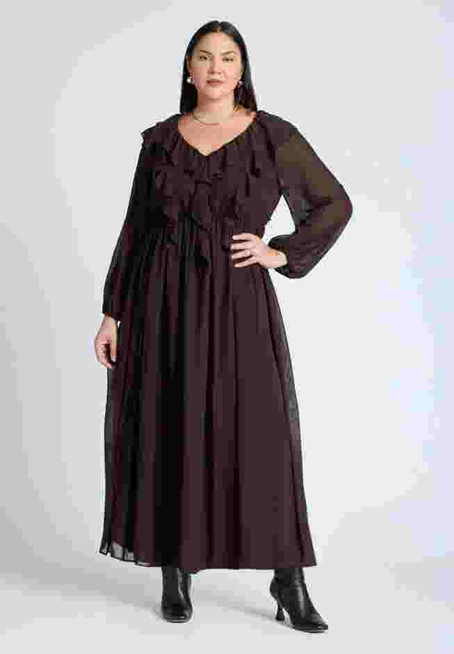 Cascade Ruffles Maxi Dress image number 0