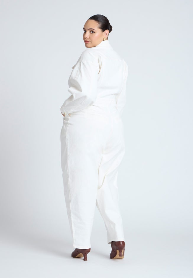 Gold Hardware Denim Jumpsuit image number 1