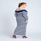 Stripe Overlay Dress image number null