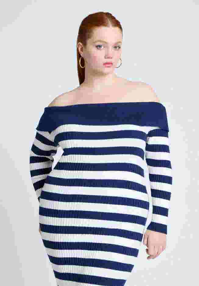 Stripe Overlay Dress image number 2
