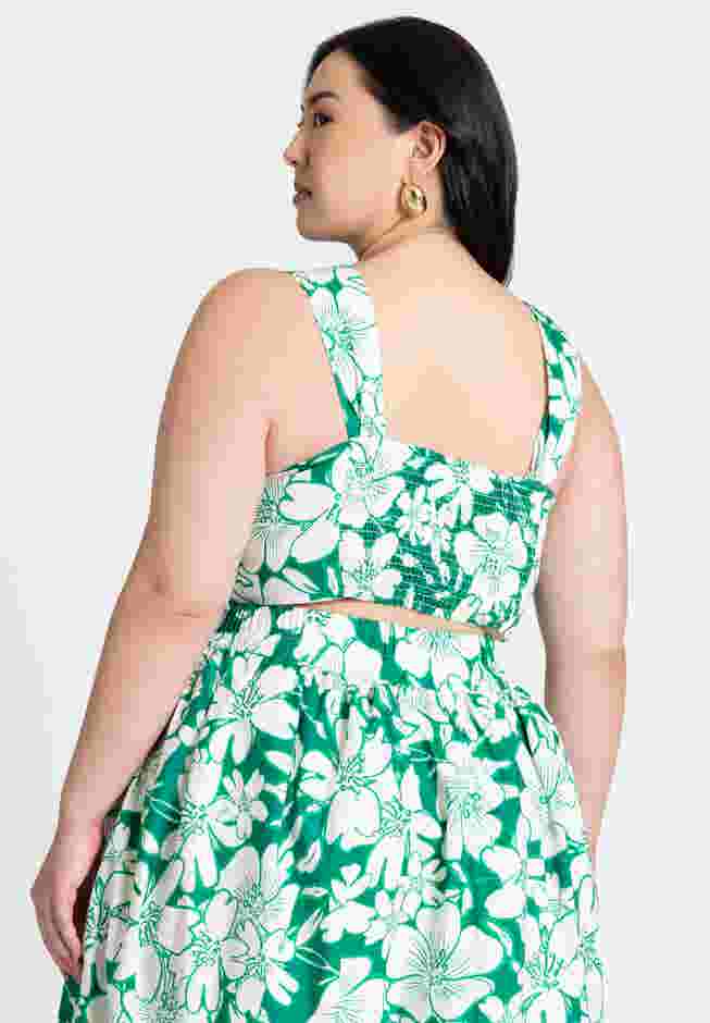 Split Strap Crop Top image number 1