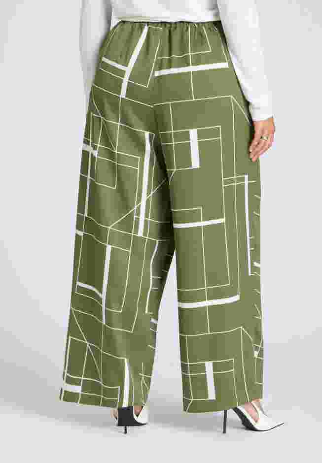 Pull On Printed Wide Leg Pant image number 2