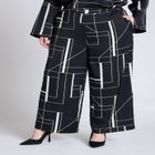 Pull On Printed Wide Leg Pant image number null