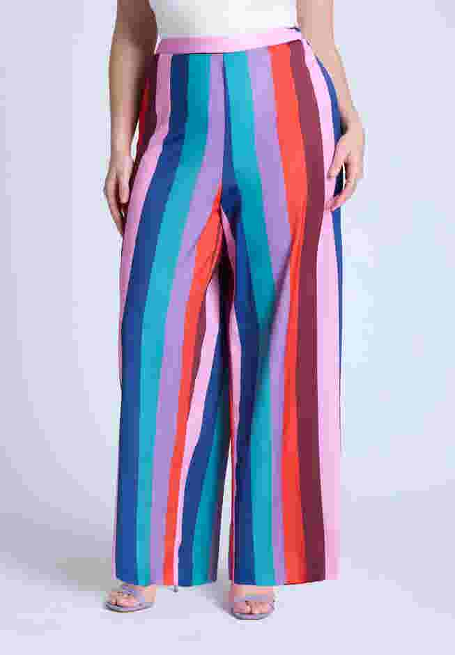 Pull On Printed Wide Leg Pant image number 1