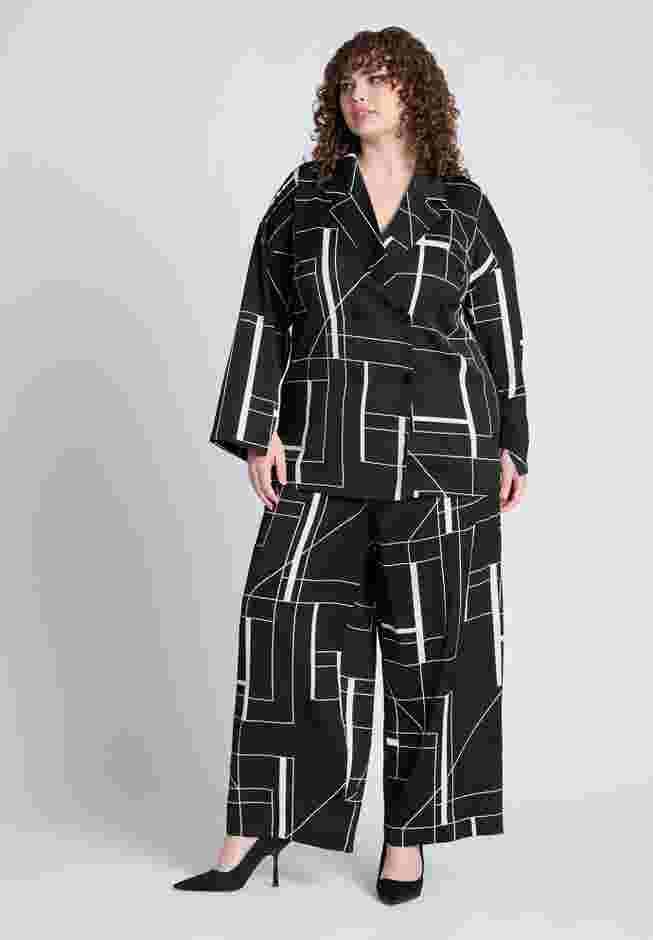 Pull On Printed Wide Leg Pant image number 0
