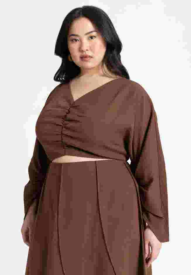 Shirred Dolman Top image number 1