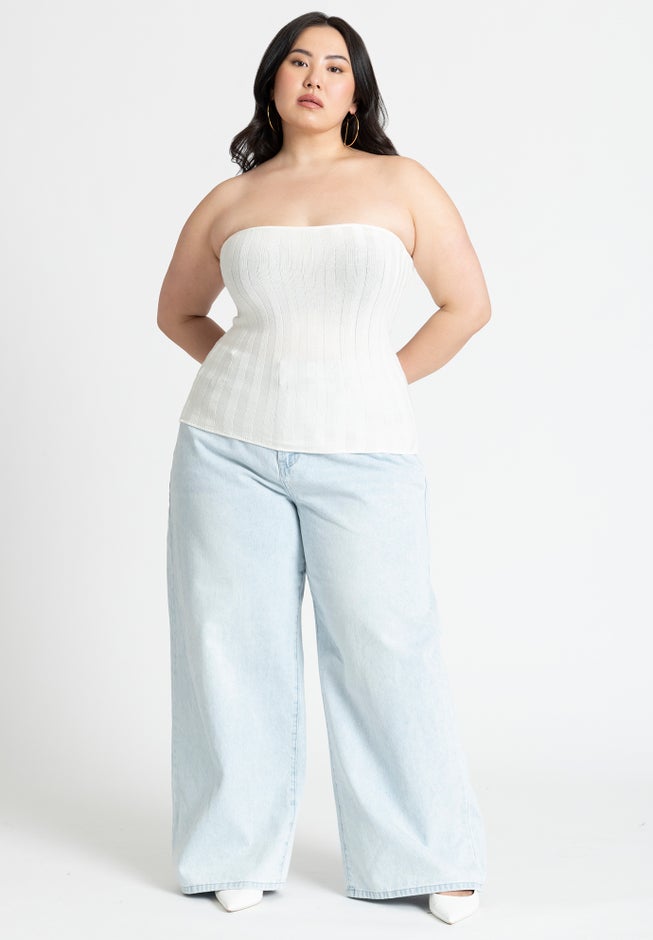 Sweater Tube Top image number 3