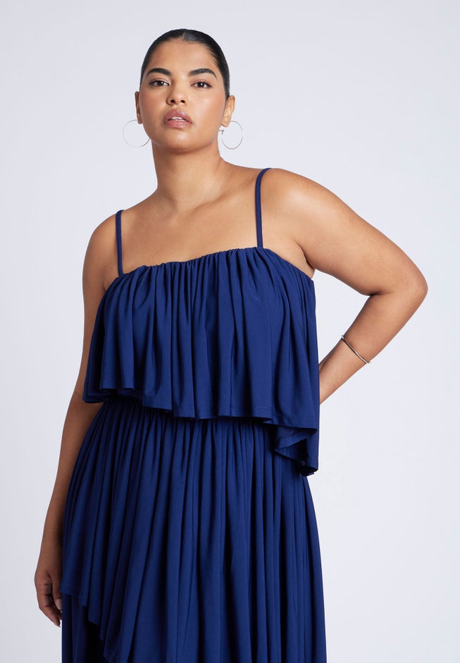 Ruffled Bandeau Top image number 1
