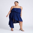 Ruffled Bandeau Top image number null