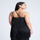 One-Shoulder Fringe Top image number null