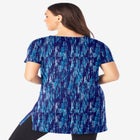 Plus Size Ultimate Cotton V-Neck Short Sleeve Tunic image number null