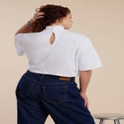 Mock Neck Crop Tee image number null