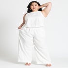 Easy Wide Leg Linen Pant image number null