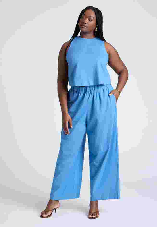 Easy Wide Leg Linen Pant image number 0