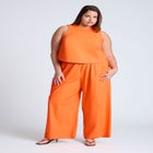 Easy Wide Leg Linen Pant image number null