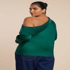 Asym Foldover Blouse image number null