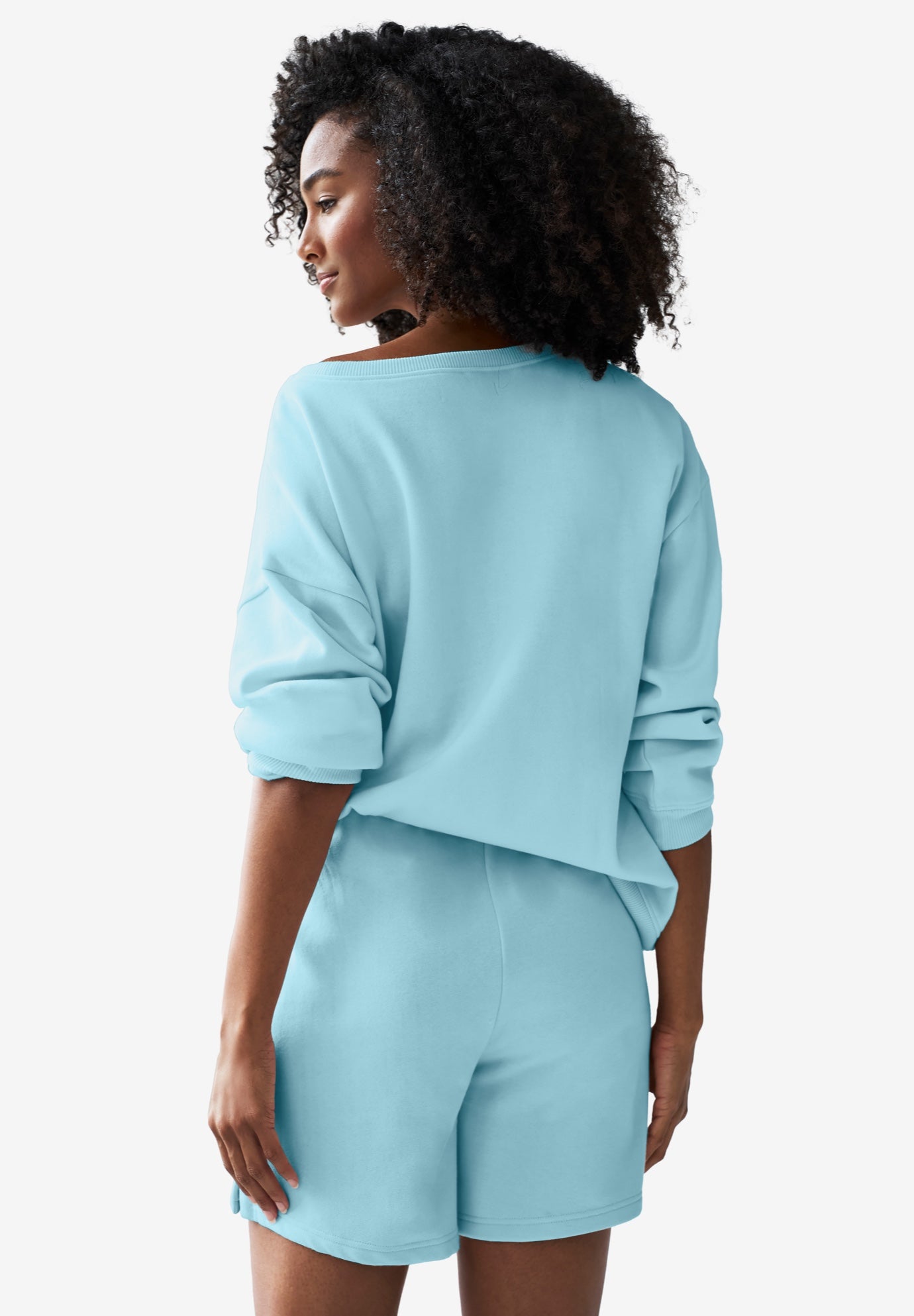 Fleece Shorts With Drawstring Waist image number 1