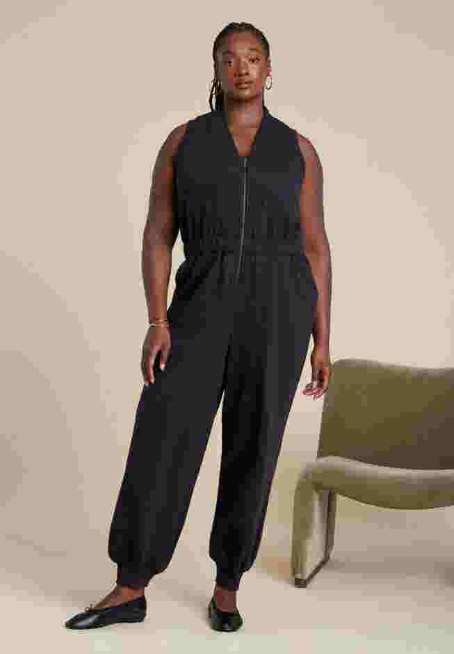  Sleeveless Knit Jumpsuit image number 1