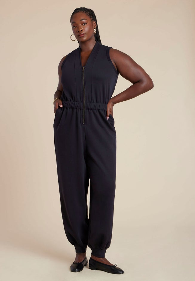 Sleeveless Knit Jumpsuit image number 3