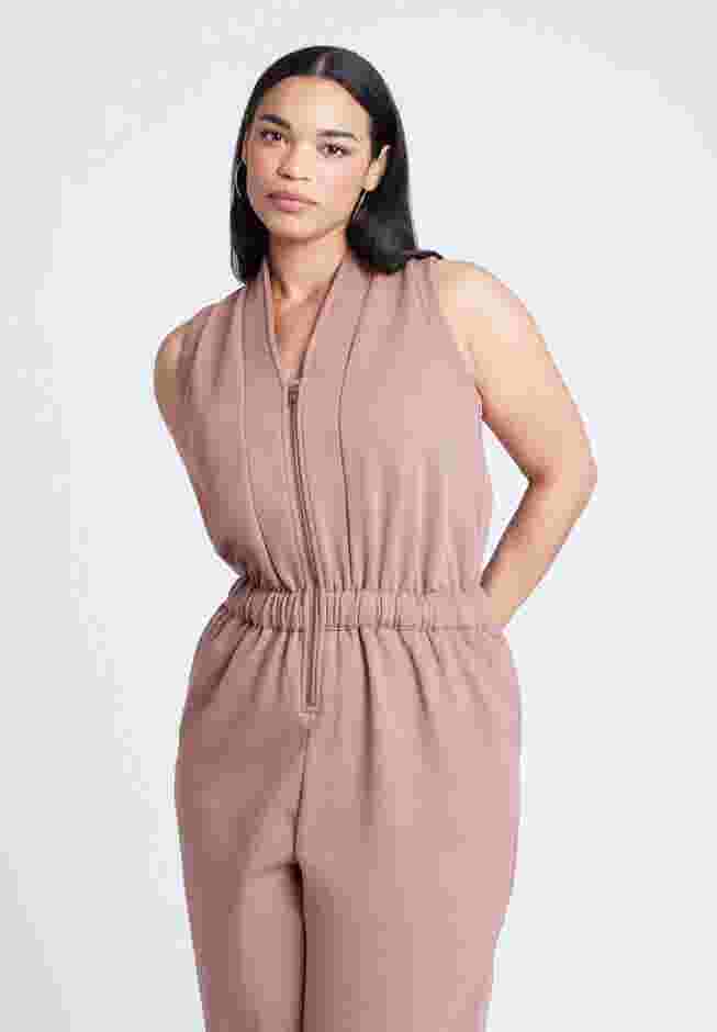  Sleeveless Knit Jumpsuit image number 2