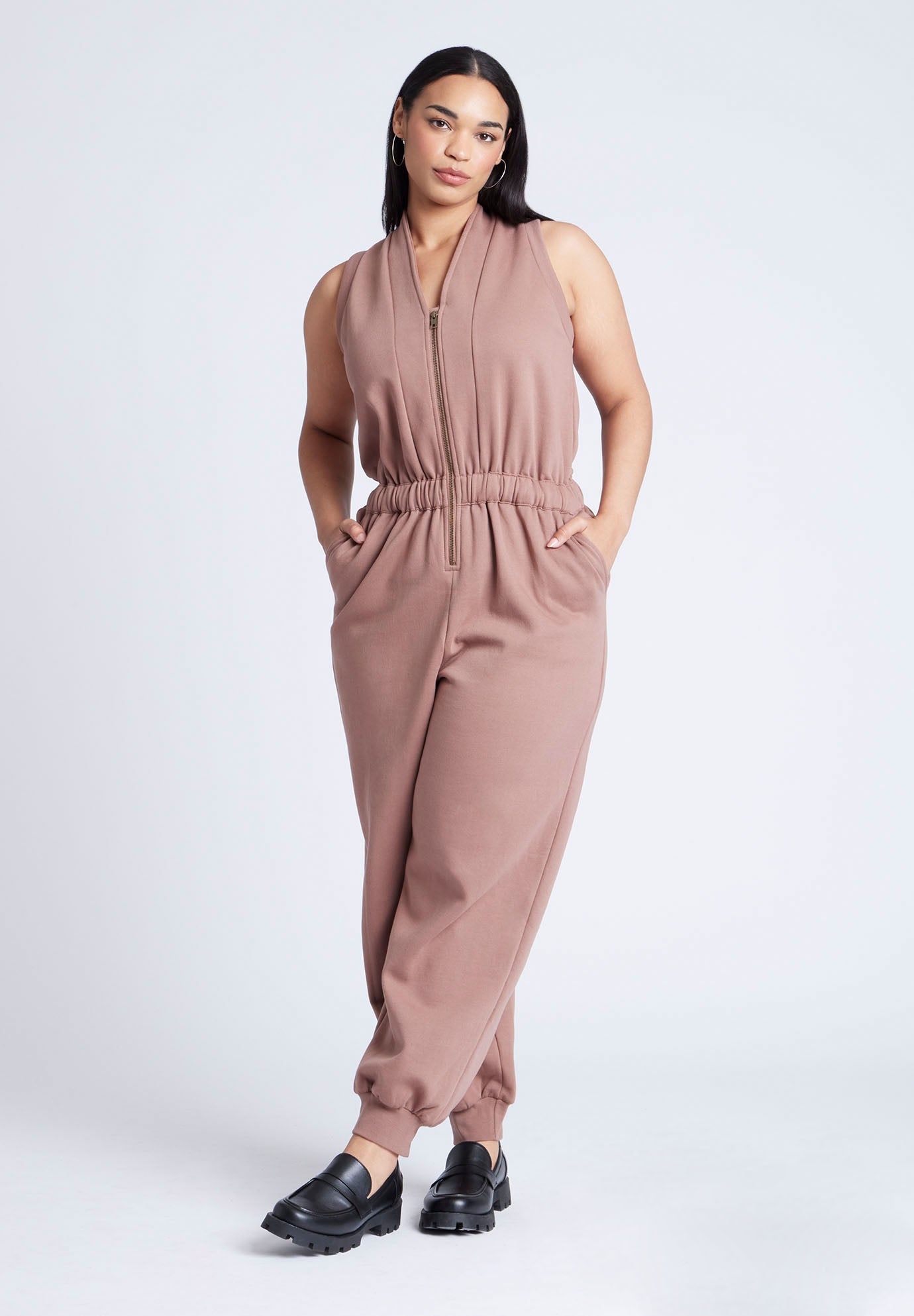  Sleeveless Knit Jumpsuit image number 0