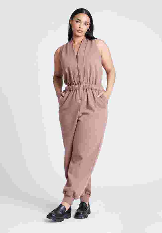  Sleeveless Knit Jumpsuit image number 0