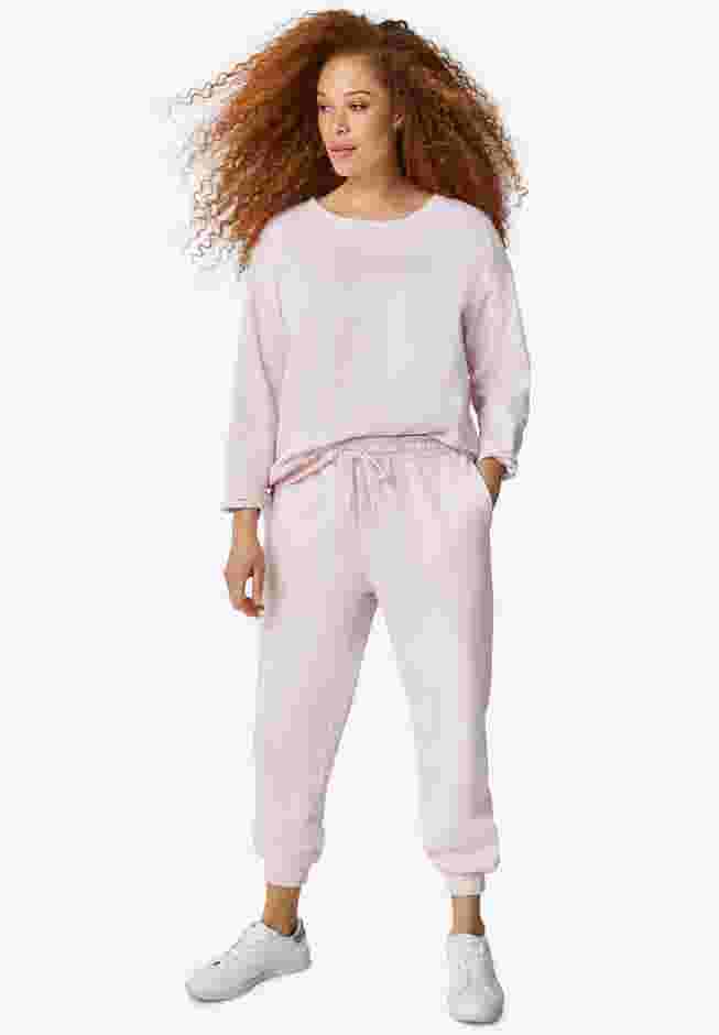 Drawstring Waist Fleece Sweatpants image number 2