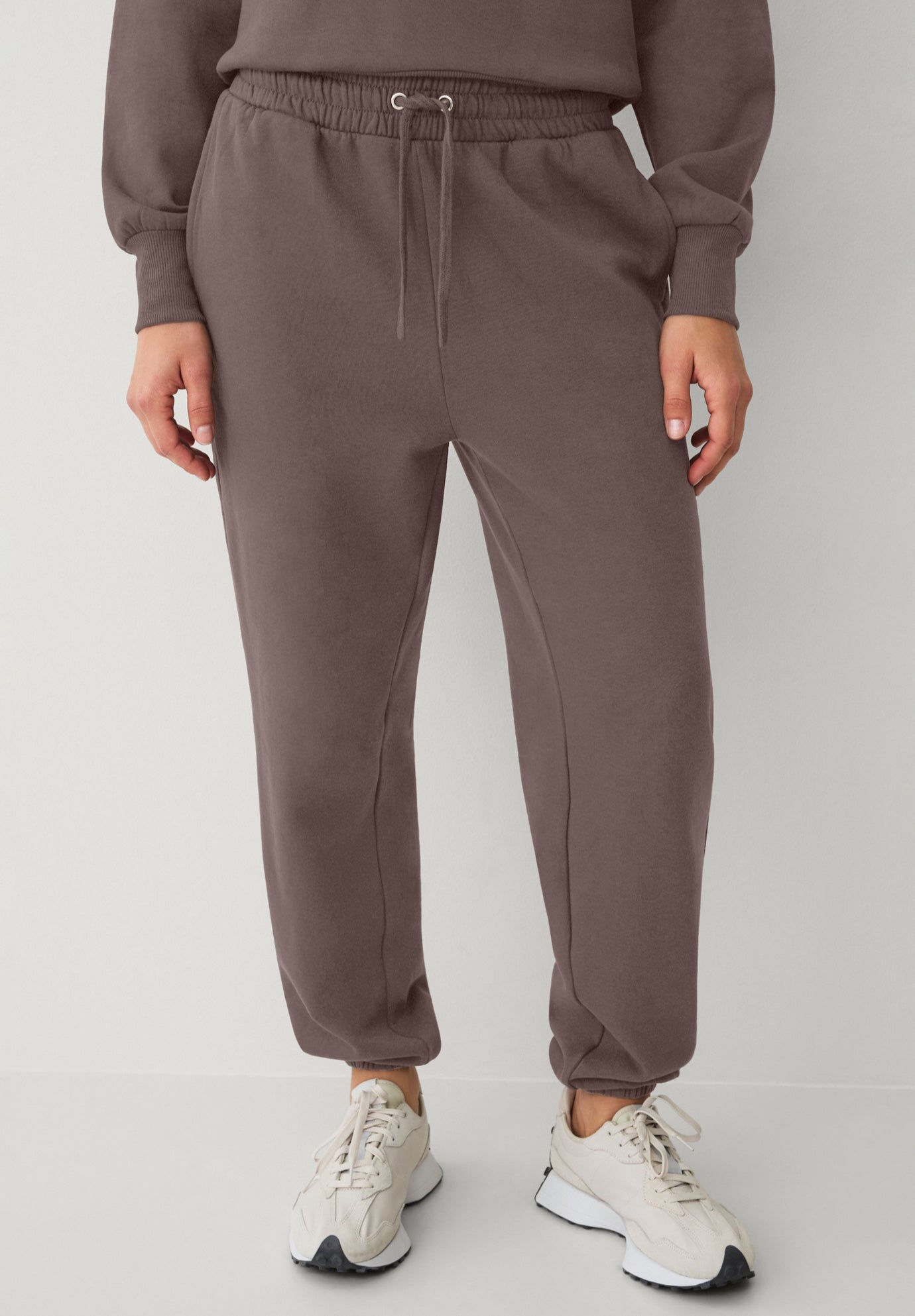 Drawstring Waist Fleece Sweatpants image number 0