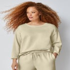 Boxy Fleece Sweatshirt image number null