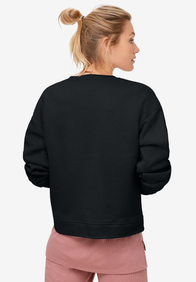 Boxy Fleece Sweatshirt image number 1