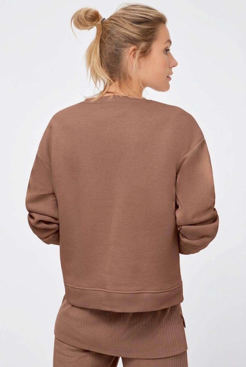 Boxy Fleece Sweatshirt image number 1