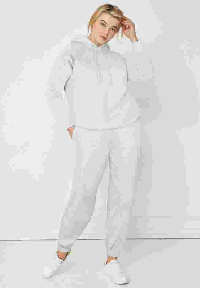 Hooded Fleece Boxy Sweatshirt image number 3