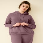 Hooded Fleece Boxy Sweatshirt image number null