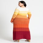 Crochet Multicolor Maxi Dress image number null