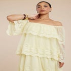 Tiered Lace Maxi Dress image number null