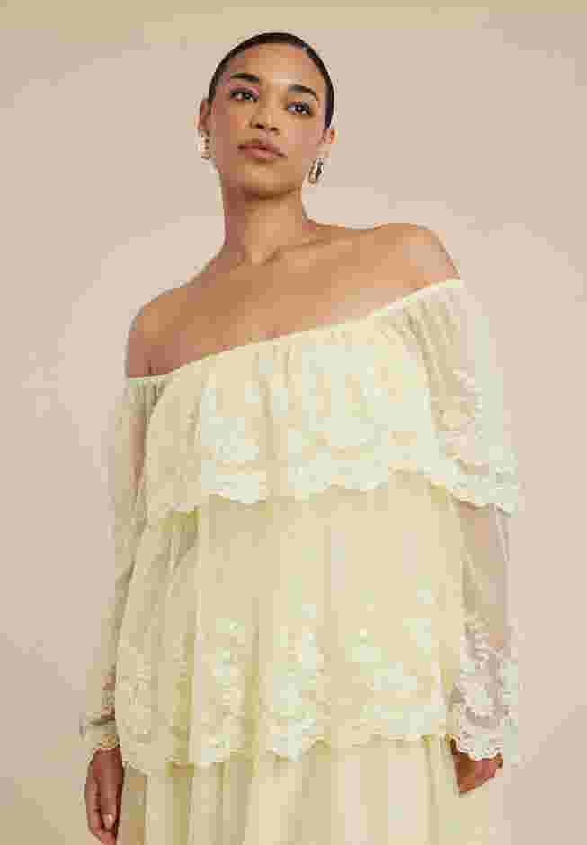 Tiered Lace Maxi Dress image number 4